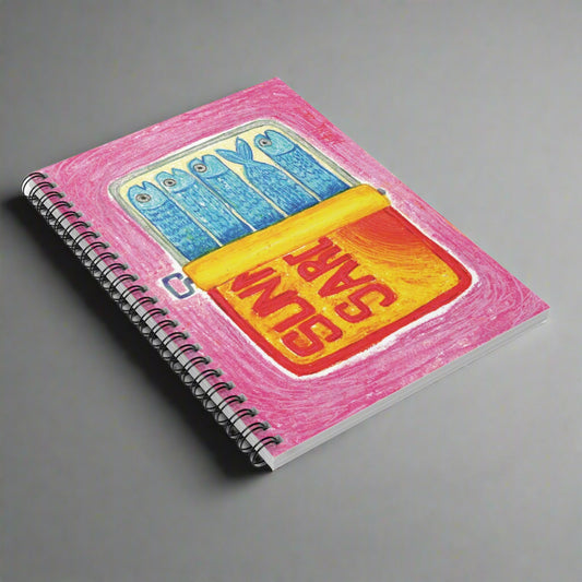 Sardines Spiral Notebook - Ruled Line