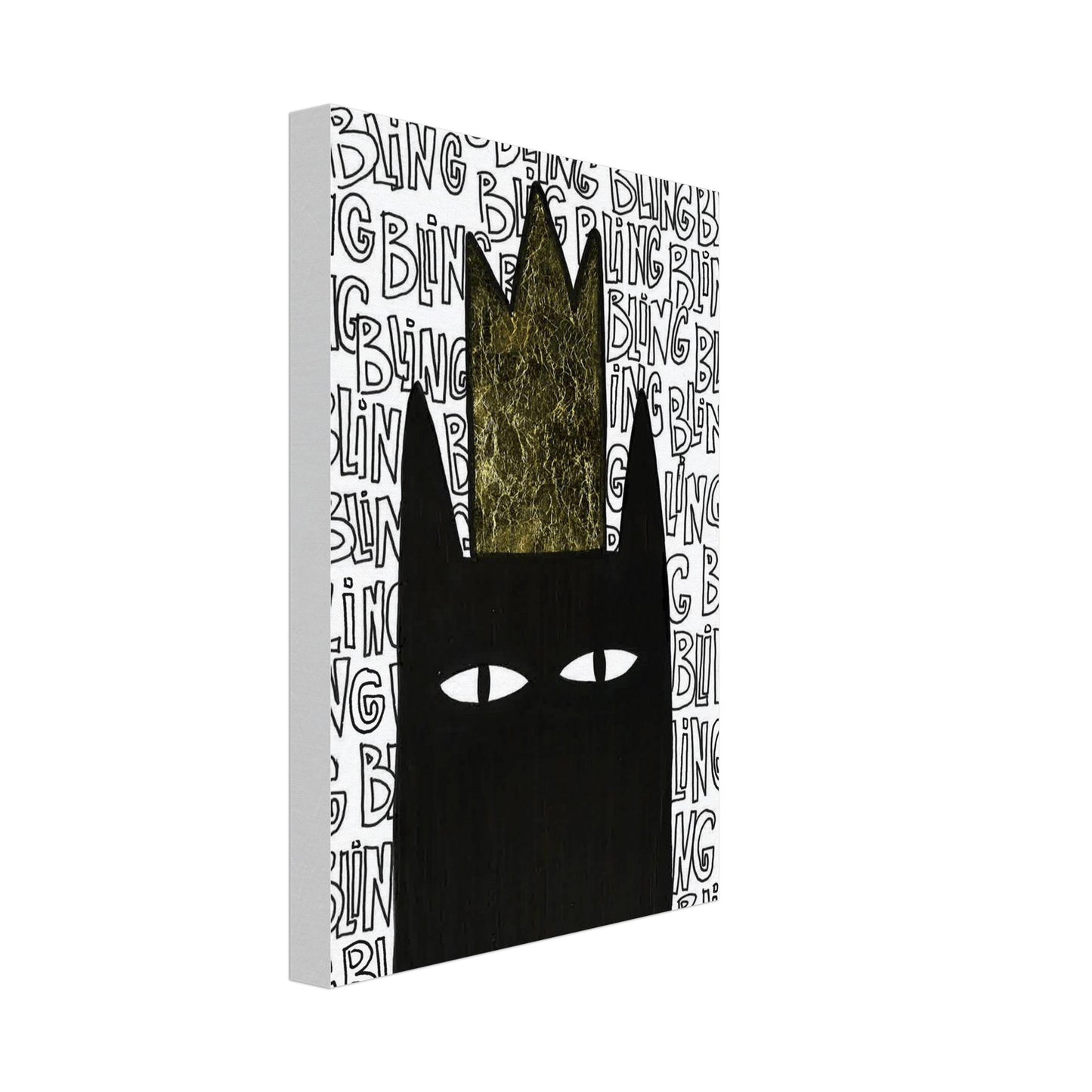 Bling Cat artwork by Mathilde Laurendeau, featuring a stylish cat with shimmering details and a touch of glamour.